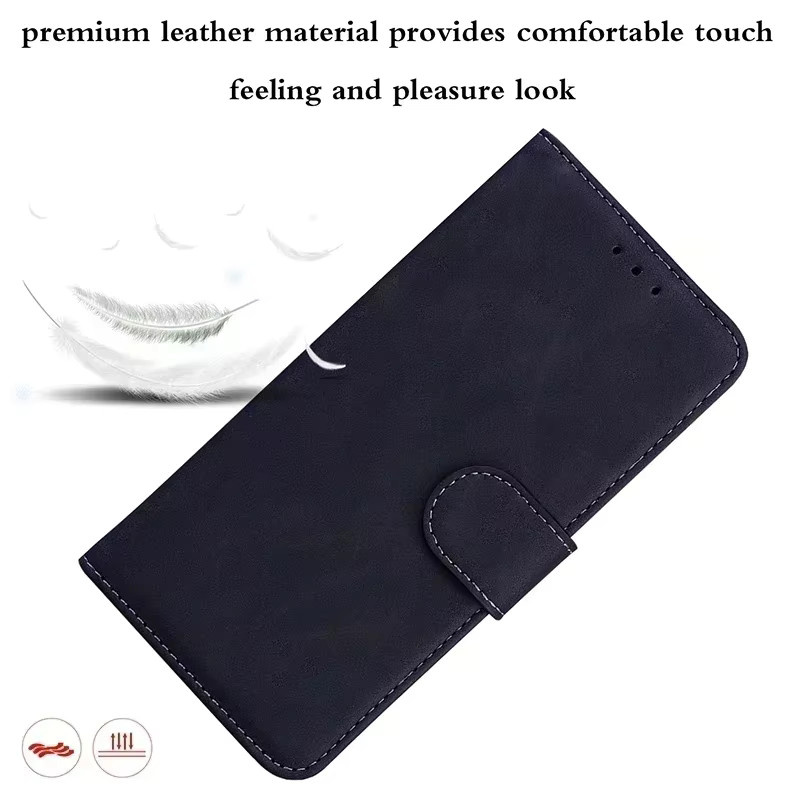 Leder-Flip-Wallet-Schutzhülle für Infinix Hot 40 50 Pro Plus 50i 40i 30i 20i 20S 11S NFC 20 30 PLAY in Schwarz mit Standfunktion - Bild 3