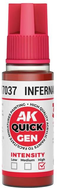 AK Interactive Infernal Red, Rot, 18 ml - Bild 1