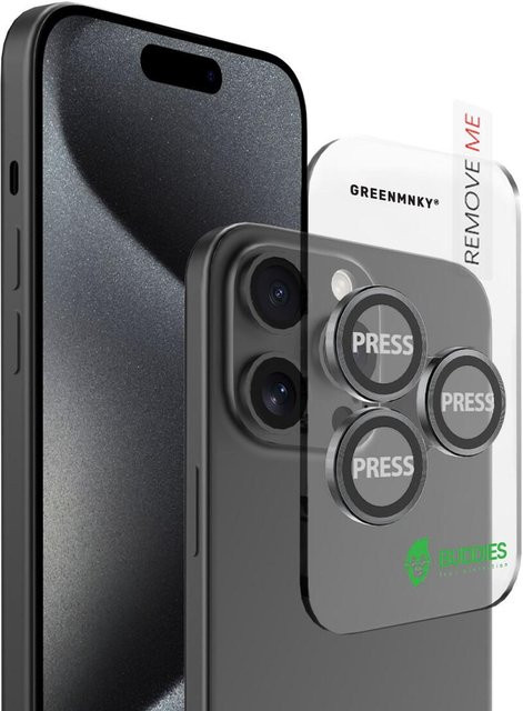 BUDDIES Handyhülle für iPhone 16 Pro und iPhone 16 Pro Max, Schwarz - Bild 1