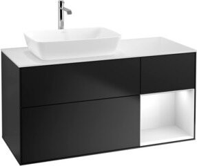 V&B Waschtischunterschrank Finion in Weiß lackiert, Breite: 120 cm, Tiefe: 50,1 cm, Höhe: 50,1 cm - Bild 1