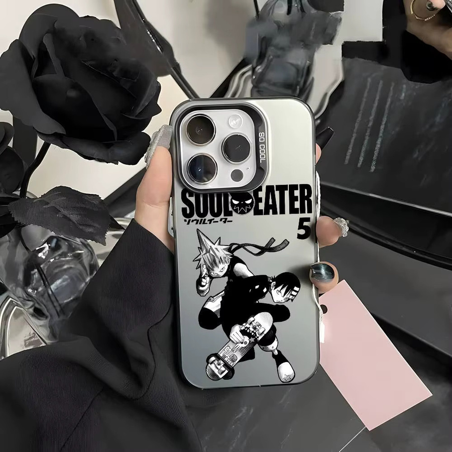 Coole Fishion S-Soul Eater Handyhülle für iPhone 11 bis 17 Pro Max Multicolor Matte Laser Metallic Aurora - Bild 5