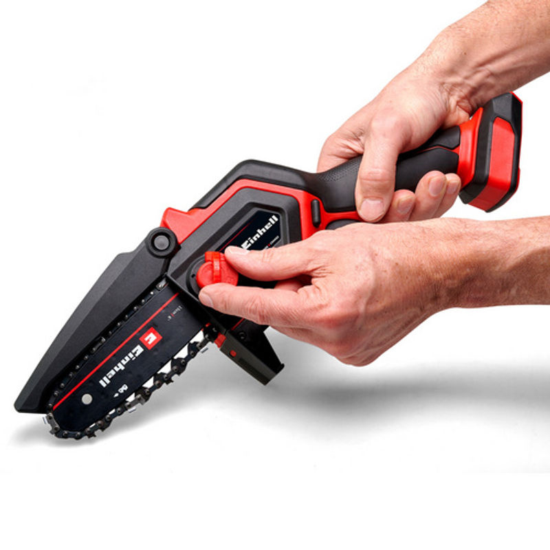 Einhell Power X-Change Akku-Astkettensäge GE-PS 18/15 Li Bag Kit, 18V, Schwarz-Rot, inkl. Akku und Fangbeutel - Bild 3