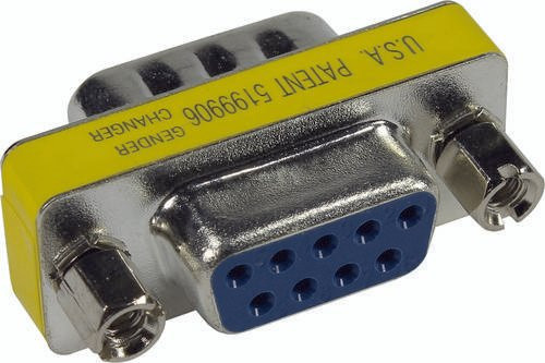 HARTING Gender Changer 09 67 025 0605 in Blau und Gelb - Bild 1