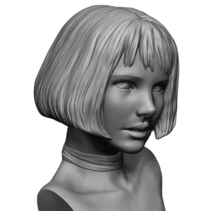BANGSHE Resin Modellbausatz 1/10 Scale Büste Natalie Portman unbemalt grau - Bild 4