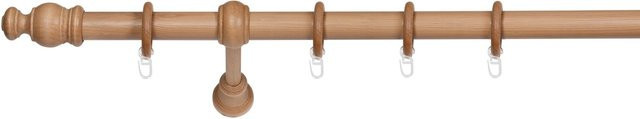 Mydeco Gardinenstange-Set Mini aus Buche in Braun, Durchmesser: 28 mm, Länge: 240 cm - Bild 1