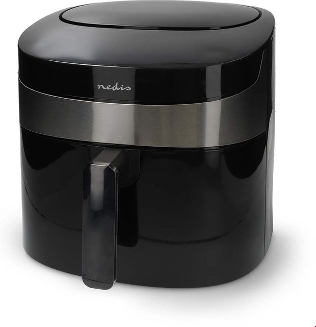 Nedis Heißluftfritteuse KAAF180BKW in Schwarz - Bild 1