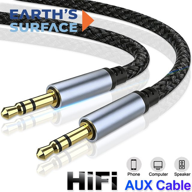 OUIO Audiokabel 3,5 mm Klinke auf Klinke Aux-Kabel für HIFI Stereo Sound - Bild 1