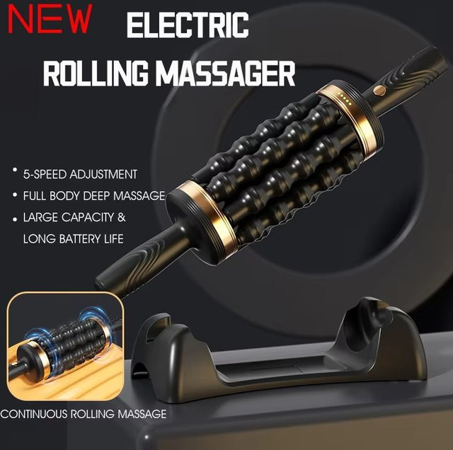 vilnason Rollmassage-Perkussionsmassager, Schwarz, Unisex - Bild 1
