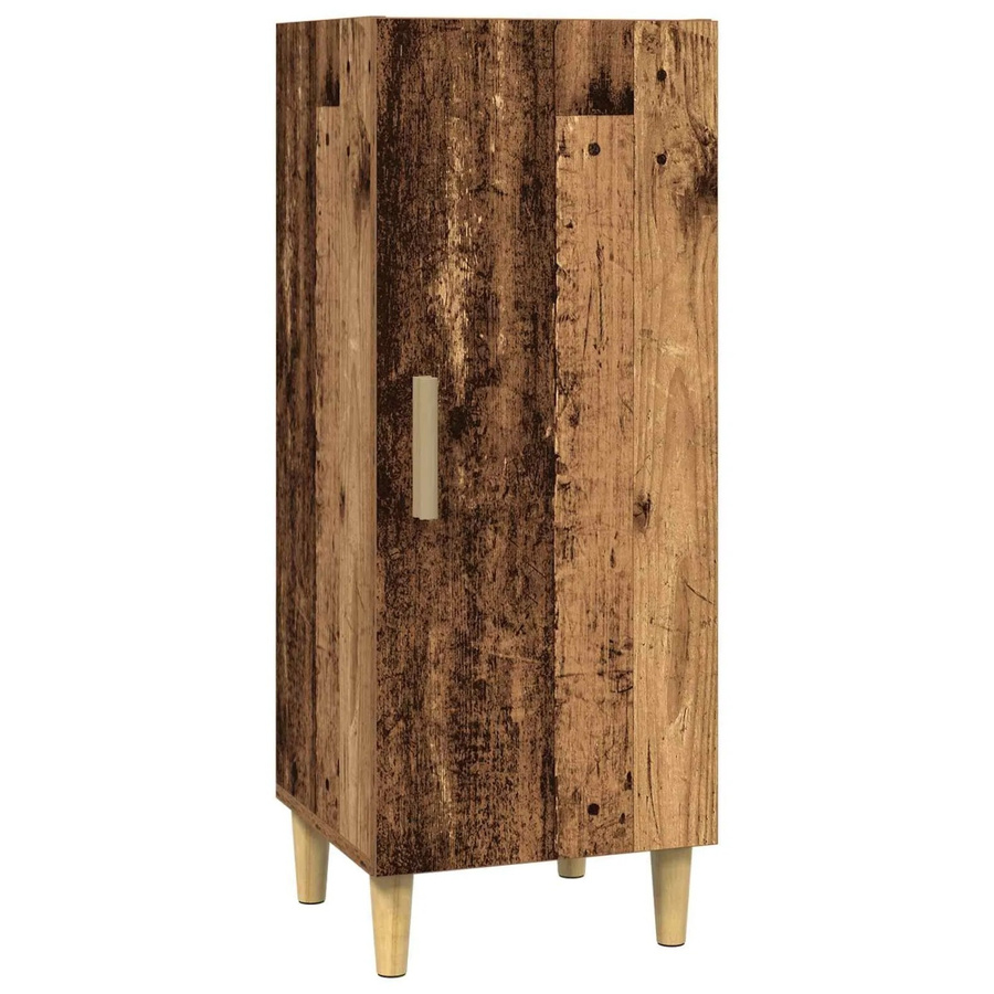 vidaXL Sideboard aus Altholz in Braun, B/T/H: 34,5 x 34 x 90 cm - Bild 2