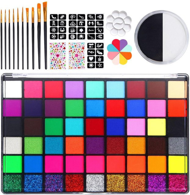 Likeit8888 Make-up-Palette Gesichts- und Körpermalfarben, 54 Farben, Unisex - Bild 1