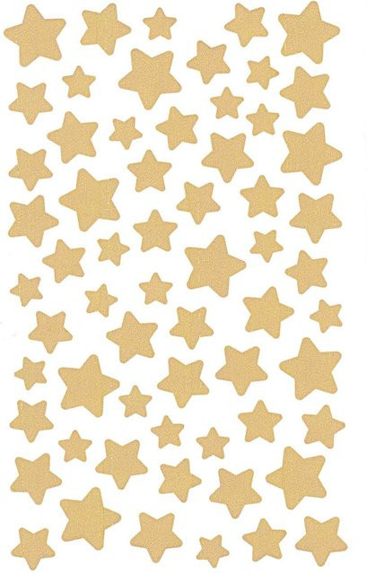 Rico Design Paper Poetry Sticker Sterne in Gold, 4 Bogen - Bild 1