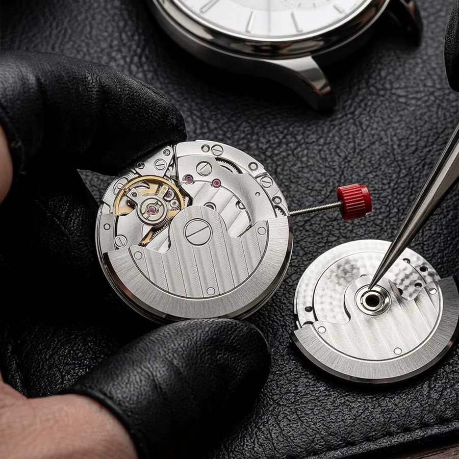 CHIICSMART Automatisches mechanisches Uhrwerk, Edelstahl, Silber, Unisex - Bild 3