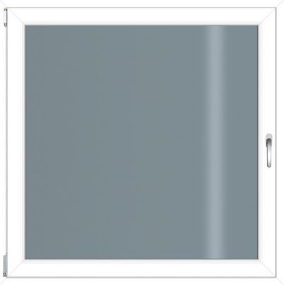 RORO Kunststoff-Fenster KOMFORT B70 in Weiss mit Klarglas, Breite: 120 cm, Höhe: 120 cm - Bild 1