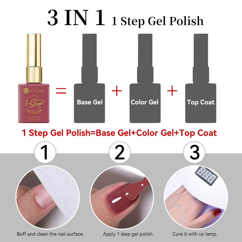 UR SUGAR Gel-Nagellack, Rosa, 15 ml - Bild 5