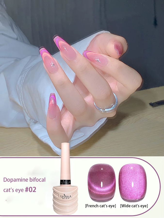 PSK Katzenauge-Nagellack, zweifarbig, schimmernd, Unisex - Bild 2