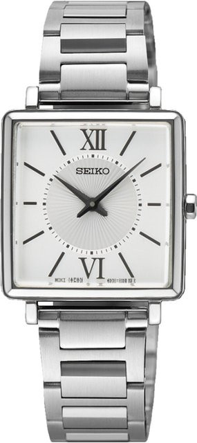 Seiko Damenuhr, Analoguhr, Quarz, Edelstahl, Silber, 25 mm, 5 ATM - Bild 1