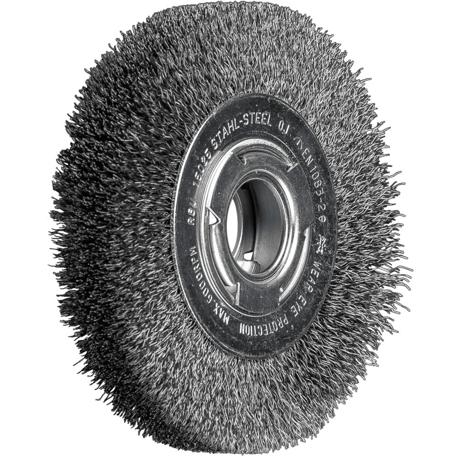 PFERD TOOLS Rundbürste RBU ungezopft aus Stahl-Draht mit 0,30 mm Drahtstärke, Durchmesser: 150 mm, Breite: 25 mm - Bild 2