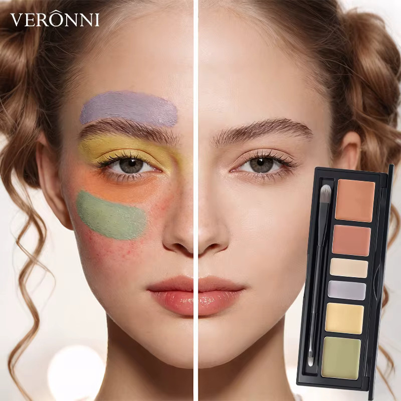 VERONNI Concealer Palette, 6 Farben, vollständige Abdeckung - Bild 4