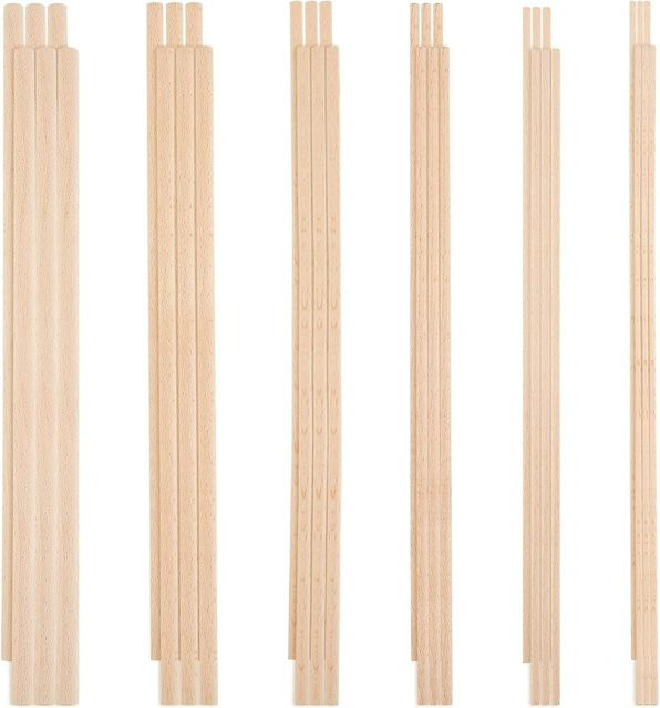 Runde Holzdübel aus Buchenholz für DIY-Projekte und Bastelarbeiten - Bild 1