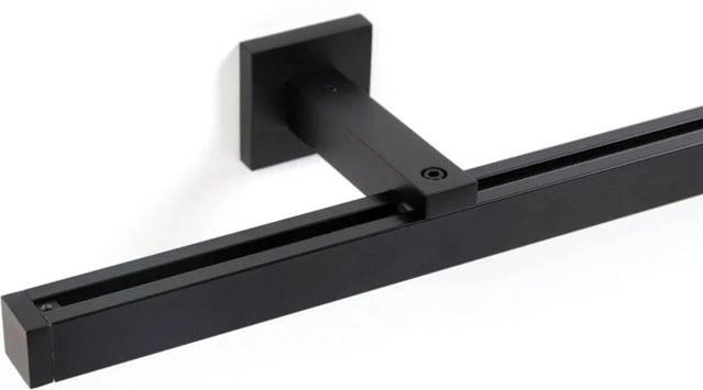 Deco-Raum Gardinenschiene Cube nach Maß, schwarz, gerade, Länge: 430 cm - Bild 1