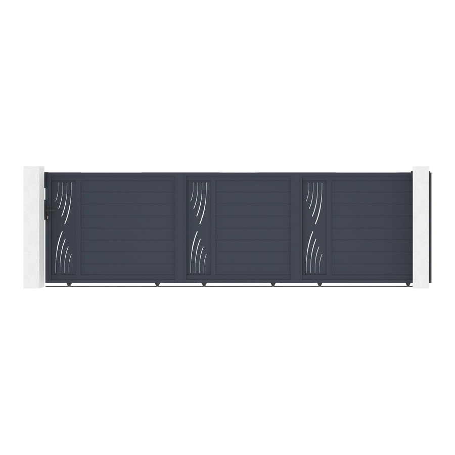 Casanoov Schiebetor Veleta aus Aluminium mit Ranger C300 Motorisierung, Farbe: Anthrazit/Grau, B/H: 498 x 140 cm - Bild 2