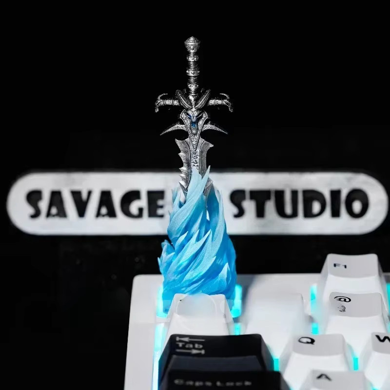 Frostmourne Anime Artisan Keycap für mechanische Tastaturen in Blau - Bild 2