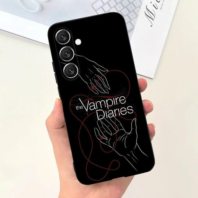 Vampire Diaries Handyhülle für Samsung Galaxy S25 S24 S23 S22 S21 S20 Ultra Plus FE Lite Note 5G in Schwarz - Bild 1