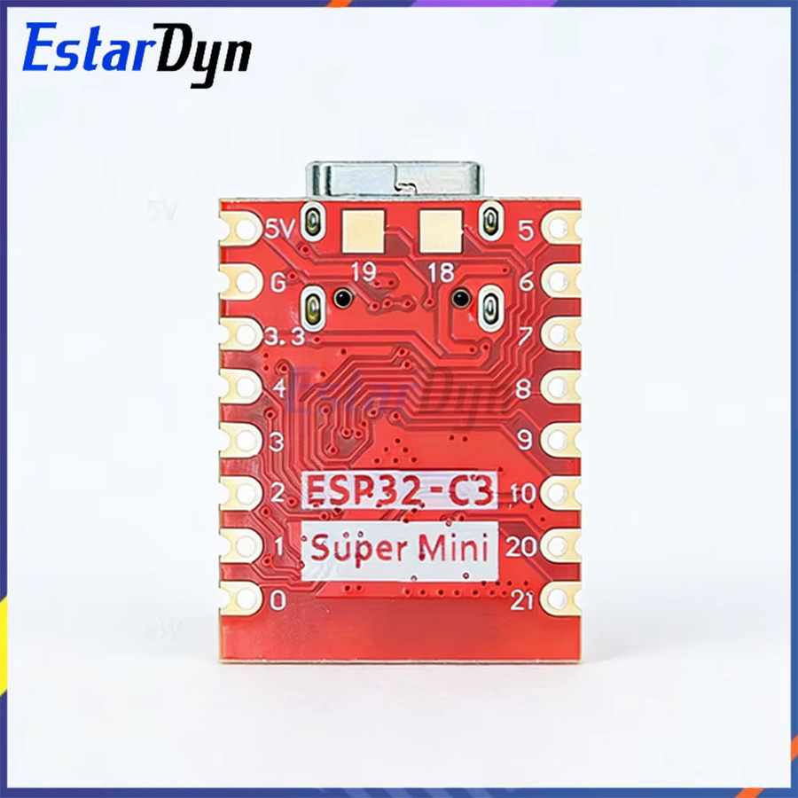 Estardyn ESP32-C3 SuperMini Plus Entwicklungsboard mit WiFi und Bluetooth in Rot - Bild 2