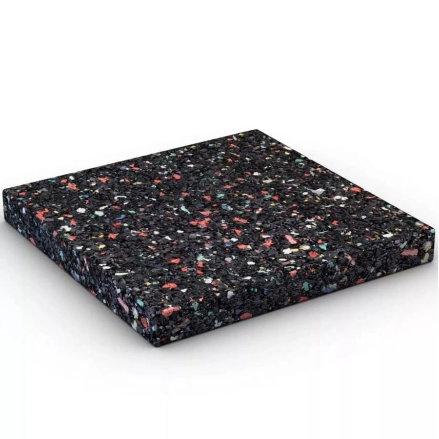 Karibu Unterlegpads aus Gummi für Gartenhäuser, Schwarz, 192 Stück, B/L/H: 7 x 7 x 0,8 cm - Bild 2