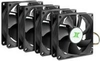 Inter-Tech IPC Fan Set 80mm Gehäuselüfter, Schwarz - Bild 1