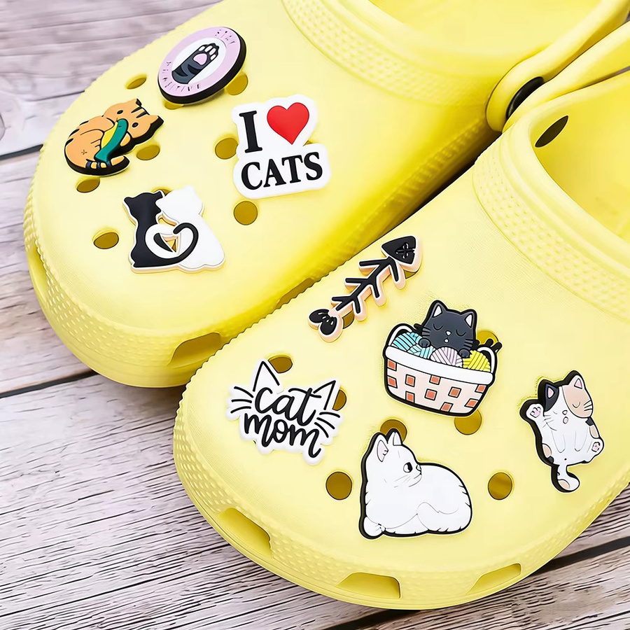 Potdemiel Schuh-Charms, Katzenmotiv, 23 Stück, Unisex - Bild 2