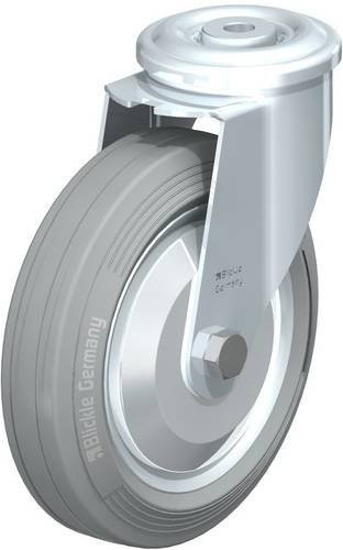 Blickle Lenkrolle LER-VE 180R-SG-FA in Grau, Durchmesser: 180 mm, Tragfähigkeit: 170 kg, verzinkter Stahl - Bild 1