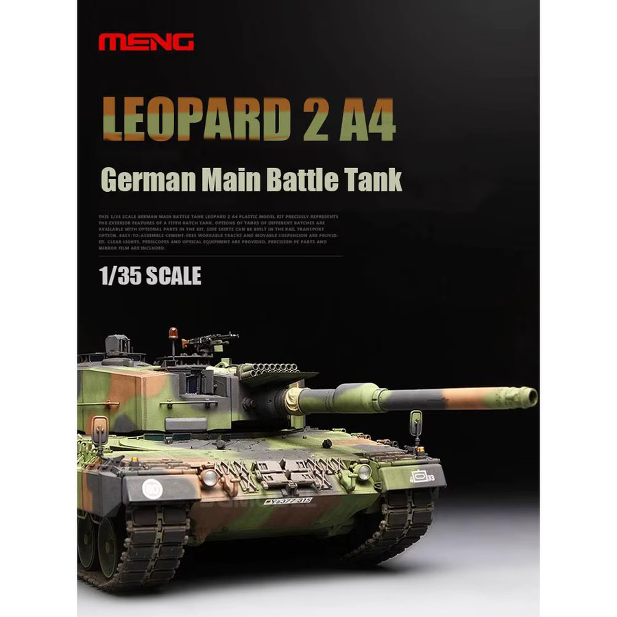 MENG Hyundai Leopard 2A4 Kampfpanzer, Plastikmodellbausatz, 1/35, ab 14 Jahren - Bild 6