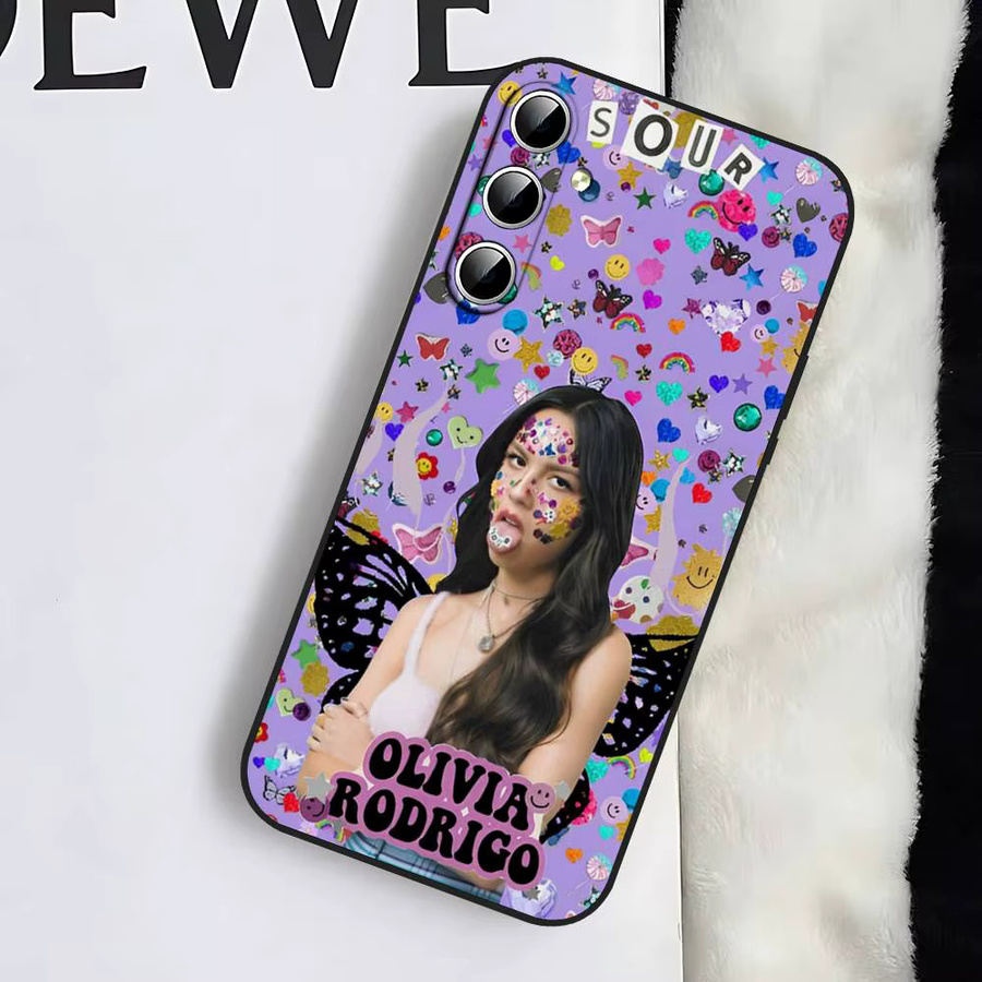 Singer-O-Olivia R-Rodrigos Soft Cover Handyhülle für Samsung Galaxy S21 S22 S23 S24 S25 S26 Ultra FE Plus 5G A52S in Multicolour - Bild 3