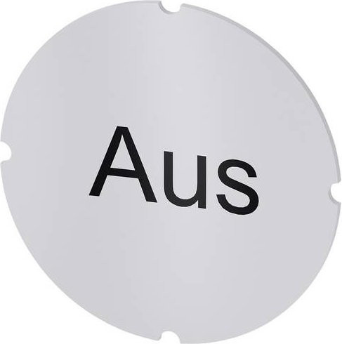 Siemens Einlegeschild 3SU1900-0AB71-0AC0 aus Kunststoff in Schwarz und Weiß, 10 Stück - Bild 1