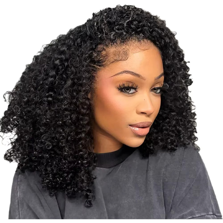 ISEE Wear and Go Glueless Perücke, Kinky Curly Lace Front, Echthaar, Damen - Bild 4