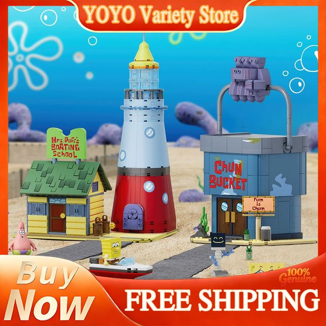 AREAX SpongeBob Bikini Bottom Driving School Plankton Chum Bucket, Bausteine, ab 14 Jahre - Bild 1