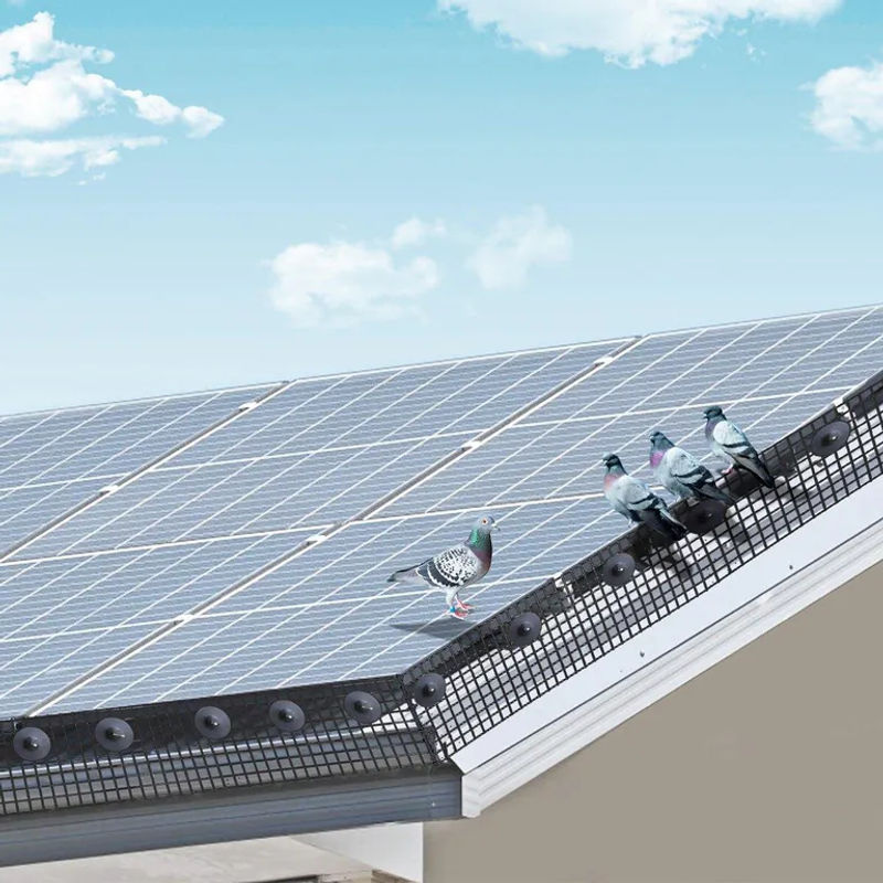 Buying Solutions Solarpanel-Vogelschutz und Nagetierschutz Rollen-Kit in Schwarz mit 100 Aluminiumlegierungs-Befestigungselementen und PVC-Beschichtung, B/H: 30,48 x 203 cm - Bild 8