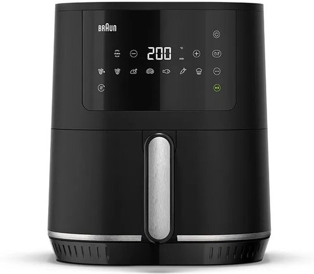 Braun MultiFry 3 HF 3030I BK Heißluftfritteuse Schwarz mit 4,3 l Fassungsvermögen - Bild 1