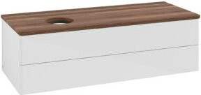 V&B Waschtischunterschrank Antao ohne Frontstruktur in Weiß, B/T/H: 120 x 50 x 36 cm - Bild 1