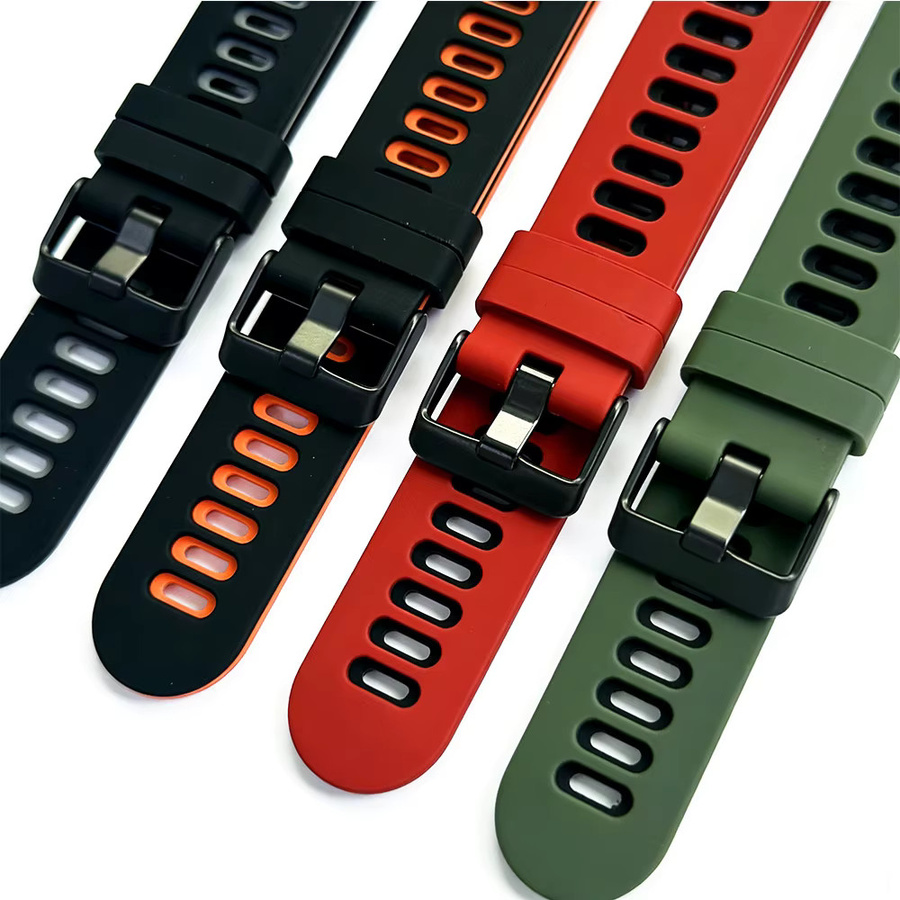 QCTOG Smartwatch-Armband Silikon, 20 mm, Weiß, Unisex - Bild 3