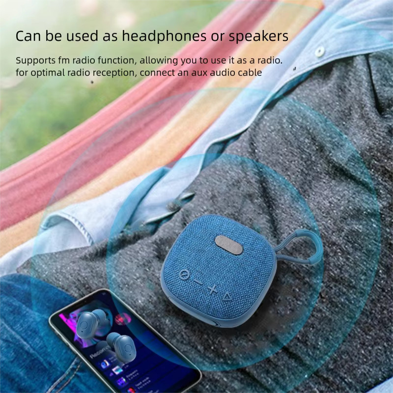 YOCUNKER 2-in-1 Bluetooth 5.3 Audio Stereo Bass Lautsprecher und Headset mit IPX4 Wasserdichtigkeit für Sport und Outdoor in Pink oder Blau - Bild 2