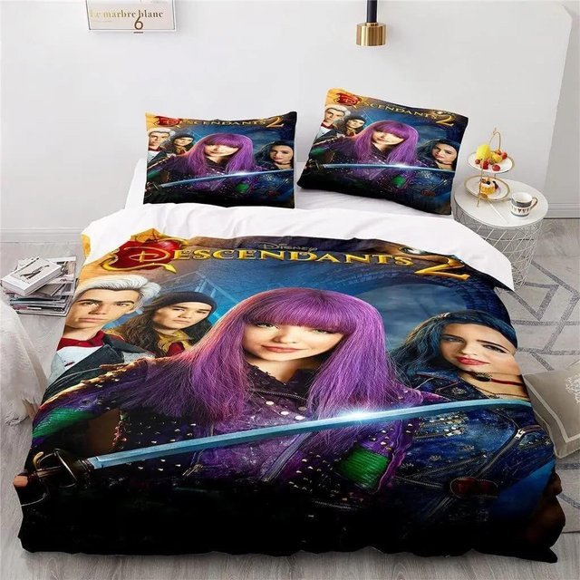 Descendants 3 Bettwäscheset für Kinder und Teenager mit 3D-Druck, Multicolor, B/H: 150 x 200 cm - Bild 1
