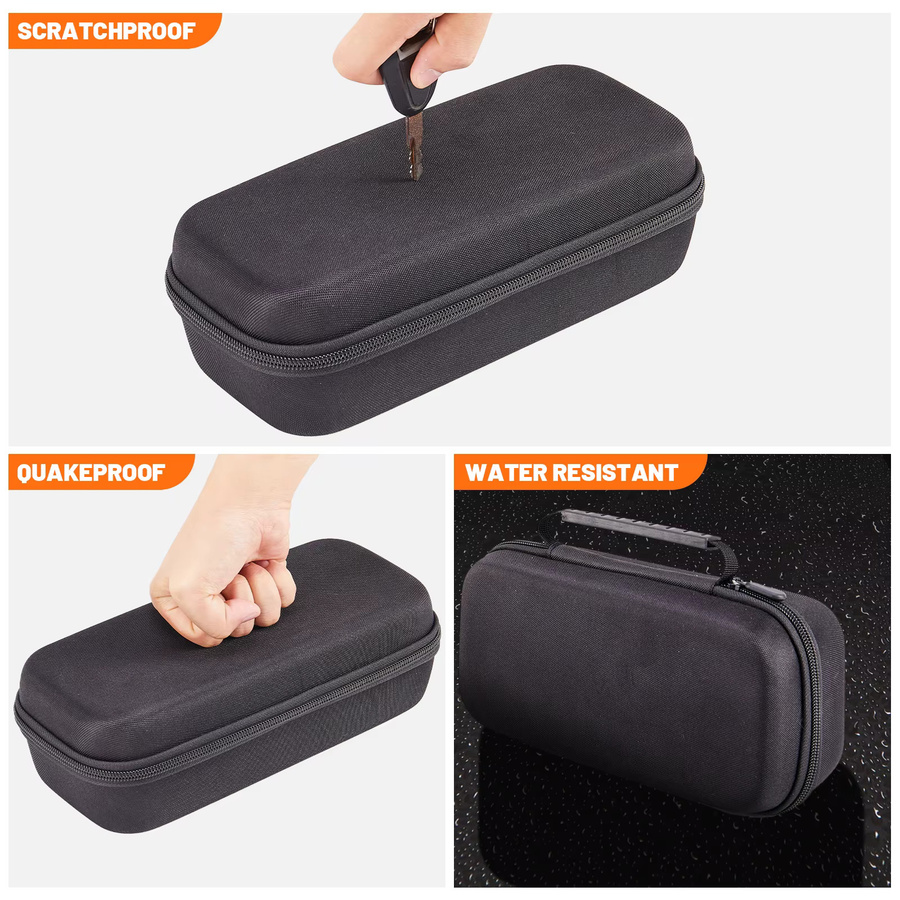 Lousxy Hartschalenkoffer für Xiaomi Mijia Air Pump Pro 2, Kompressortasche für Auto, Fahrrad und Basketball inklusive Zubehör für Reifenschlauch-Verlängerungsschlauch - Bild 3