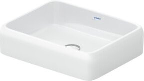 Duravit Aufsatzwaschtisch Qatego aus Keramik, Weiß, B/T: 50 x 40 cm, Höhe: 13 cm - Bild 1