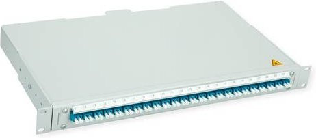 Telegärtner BASIS V LWL-Panel mit Kupplungen und Pigtails, 24x LC Duplex, blau, OS2 PC - Bild 1