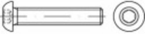 TOOLCRAFT Linsenschrauben M6 25mm Innensechskant aus Stahl 500 Stück - Bild 1