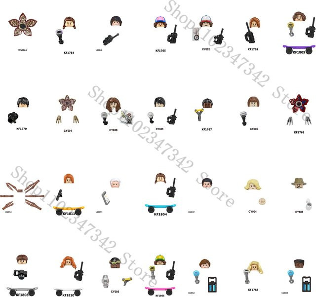 Potdemiel Mini Bausteine Set für Kinder, Mehrfarbige Actionfiguren zum Montieren aus Kunststoff - Bild 1
