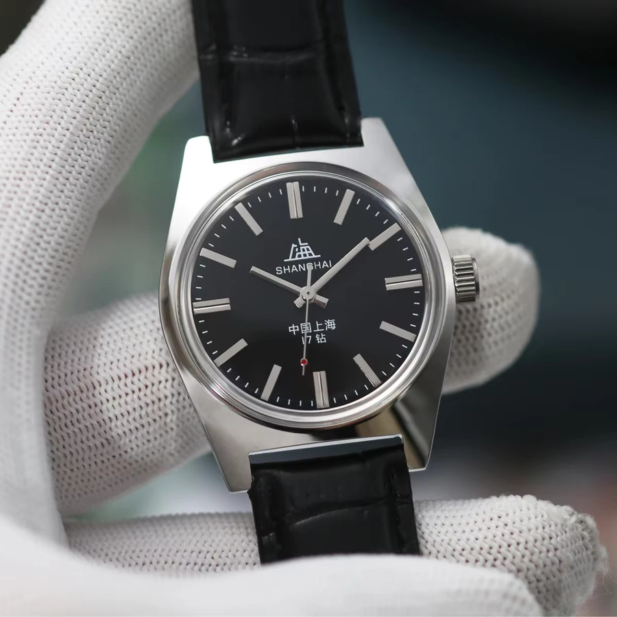 HEIMDALLR Herrenuhr, Edelstahl, Handaufzug, Schwarz, Silber - Bild 2