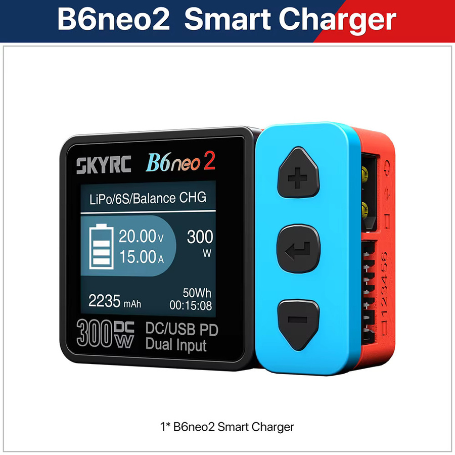 SkyRC B6neo B6neo 2 Smart Charger Multifunktions-Ladegerät DC 300 W PD 80 W für LiPo LiFe Lilon LiHV NiMH NiCd Pb in Multicolor - Bild 5